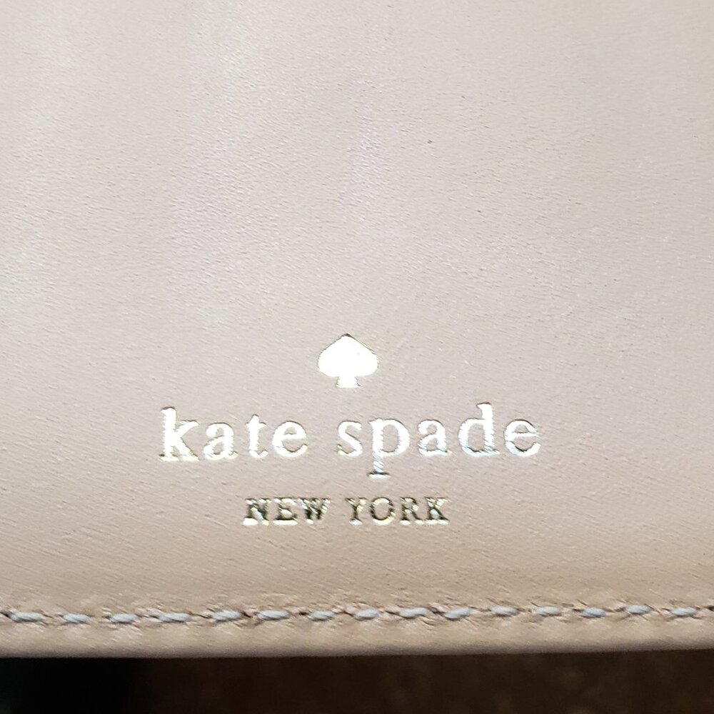 EUC KATE SPADE black / white striped wallet (OS) - Picture 3 of 10